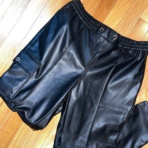 Calvin Klein Faux Leather Pants
